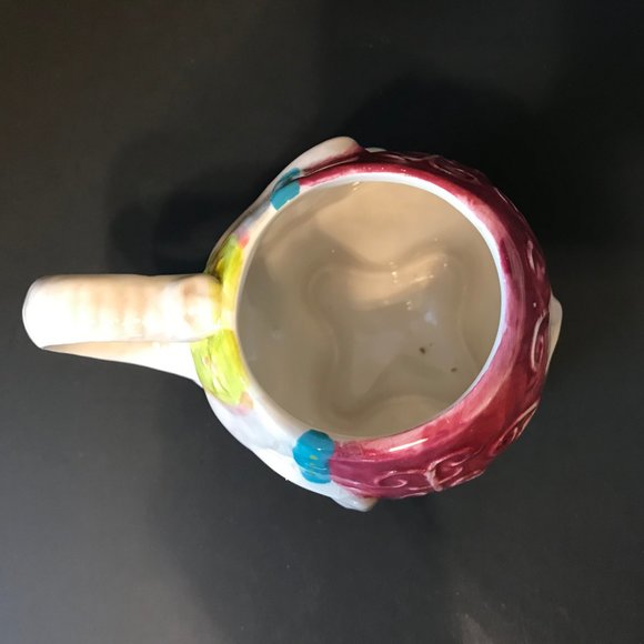 Vintage Pier 1 Circus Elephant Mug Hand Painted Ceramic Trunk Handle Mug - Picture 5 of 6